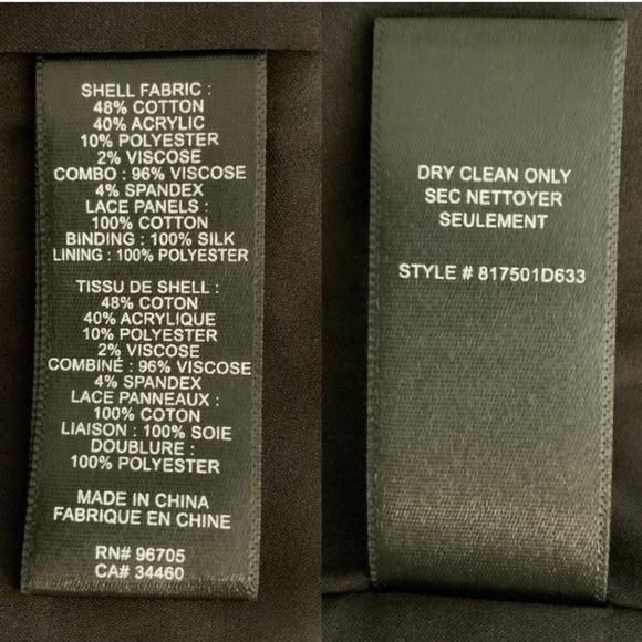 Rebecca Taylor Women's Sleeveless Tweed and Lace Dress Size 6 - Picture 12 of 13